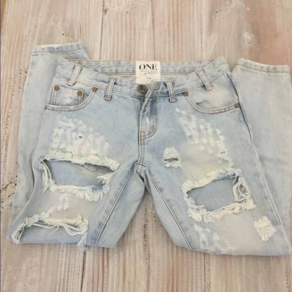 One Teaspoon destroyed denim jeans - Picture 3 of 5